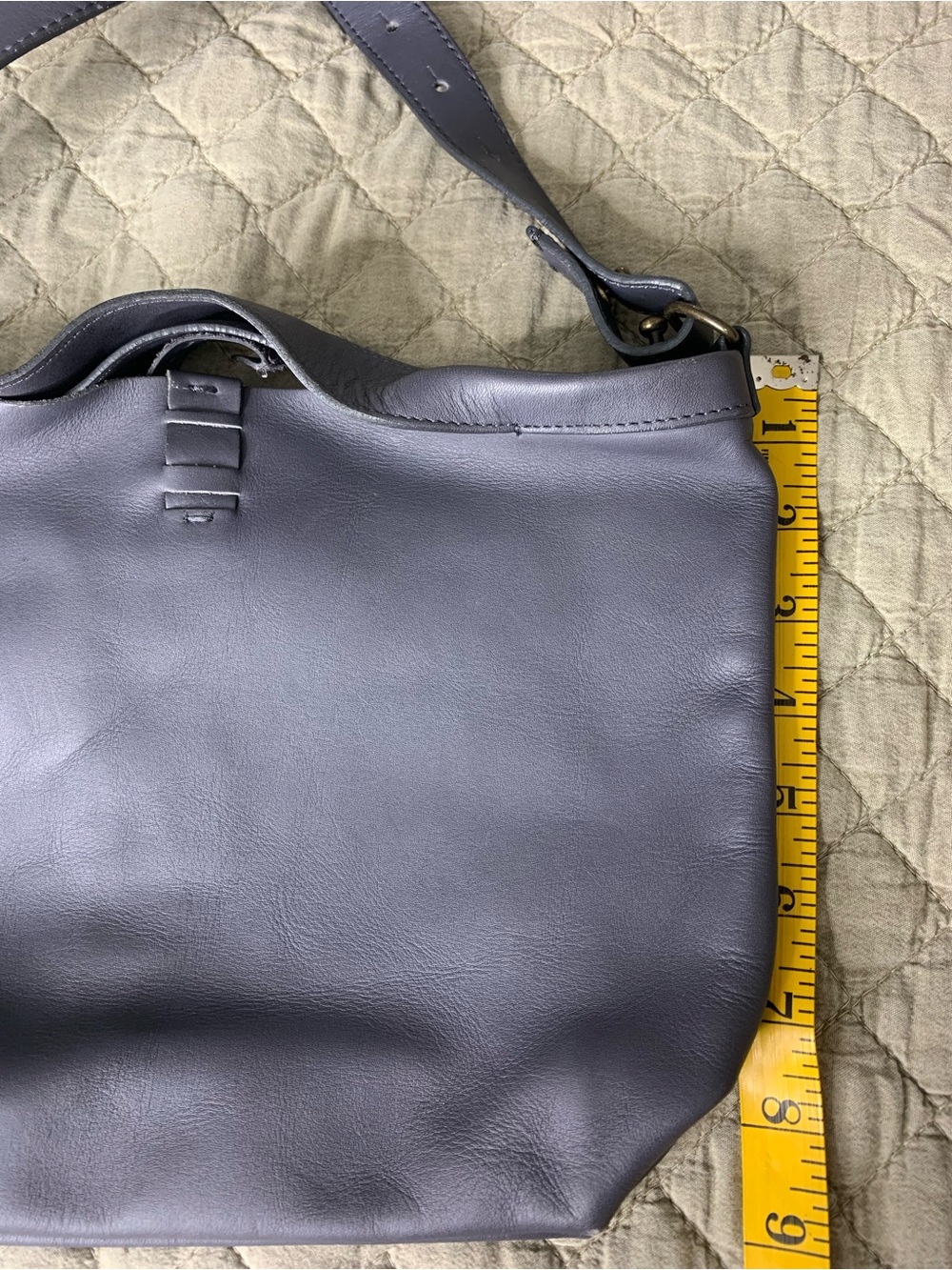 Jo Grey Leather hobo shoulder/ crossbody bag - Picture 14 of 15